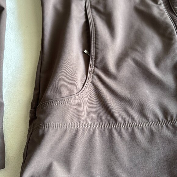 MARMOT Women's M Brown Full Zip Stand Collar Zip Pocket Hooded Jacket - Picture 9 of 17